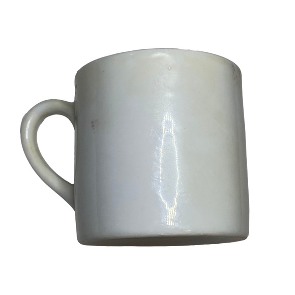 NORMAN ROCKWELL White Porcelain Illustrated Demitasse Espresso Mug Vintage Small - Picture 5 of 7